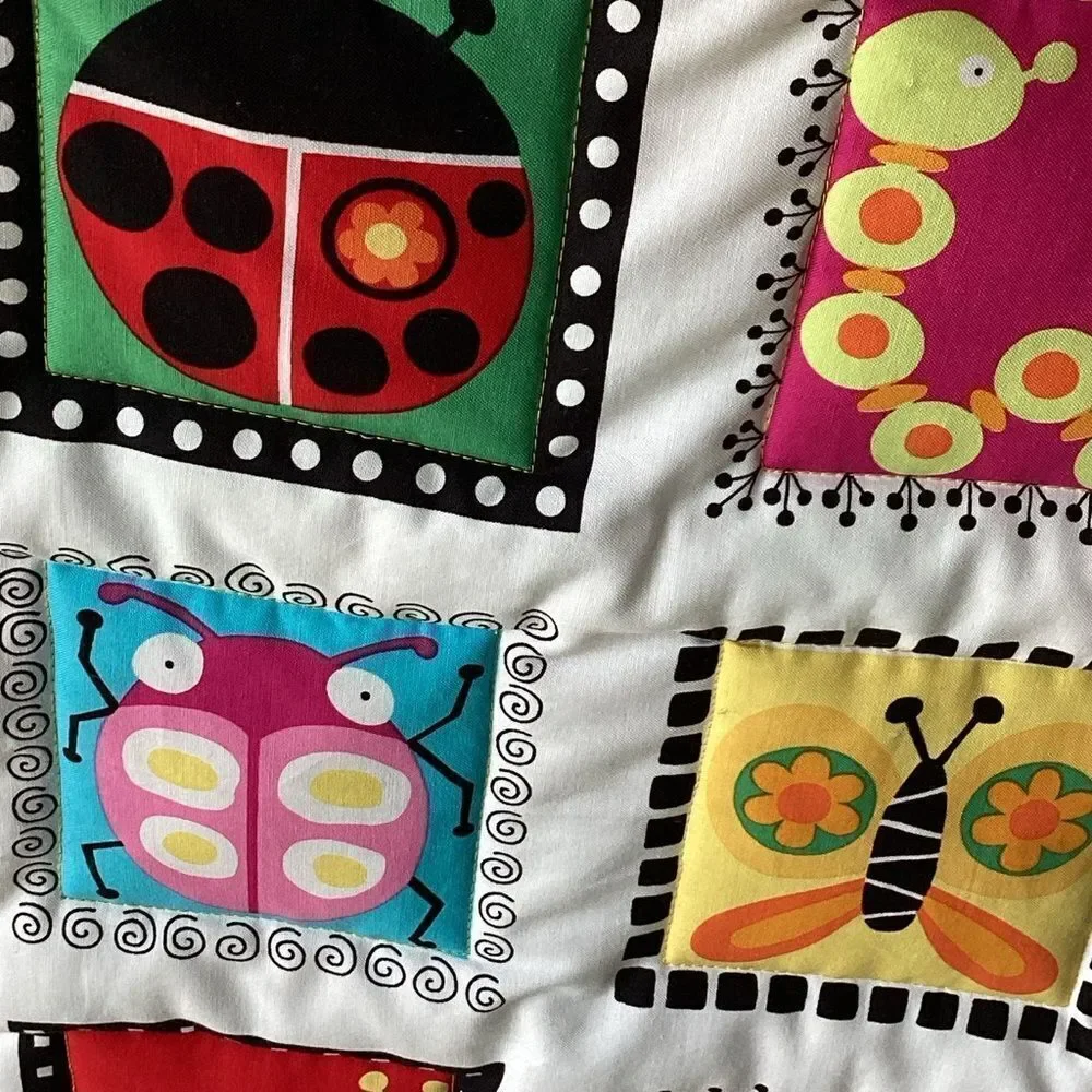NWT. Girls Love Bugs Too! Hand Crafted Children’s Quilt
